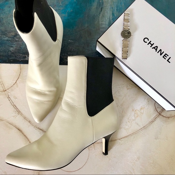 joie white boots